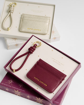 Gift Boxed Keyring & Cardholder Gold