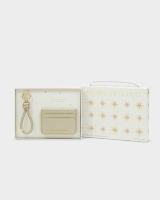 Gift Boxed Keyring & Cardholder Gold