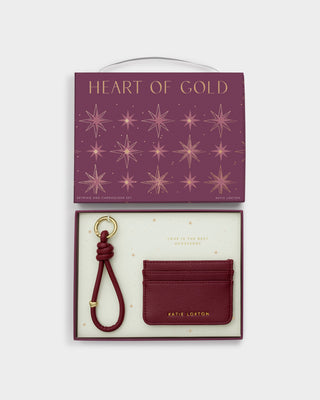 Gift Boxed Keyring & Cardholder Cherry
