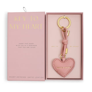 Key To My Heart Gift Boxed Keyring Rose Pink