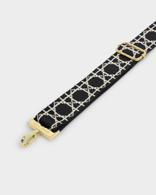 Canvas Strap Black Geometric