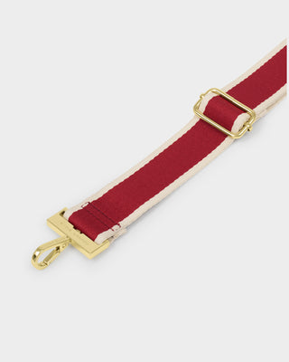 Canvas Strap Garnet Red Stripe