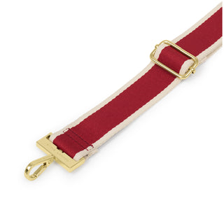 Canvas Strap Garnet Red Stripe