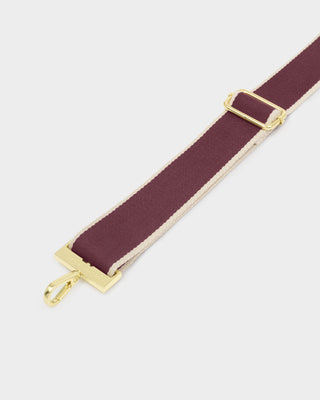 Canvas Strap Cherry Stripe