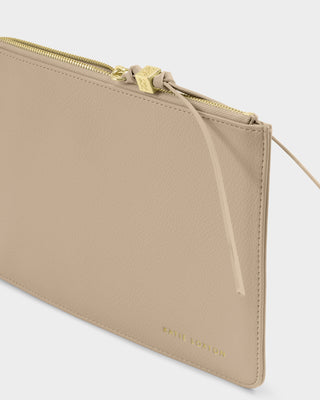 Tassel Charm Pouch Light Taupe
