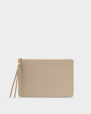 Tassel Charm Pouch Light Taupe