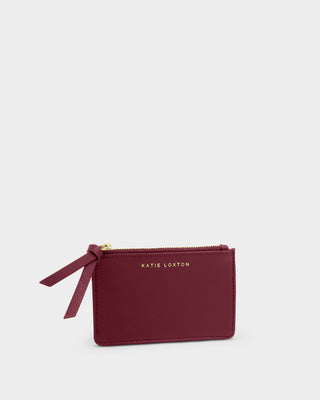 Hallie Coin & Card Holder Cherry