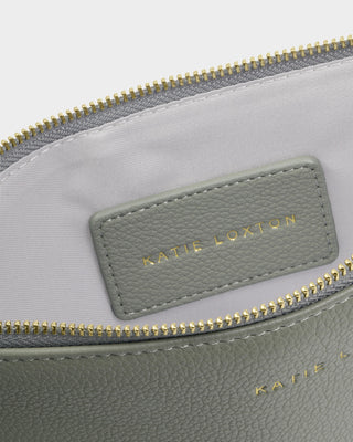 Hallie Wristlet Pouch Graphite Green