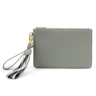 Hallie Wristlet Pouch Graphite Green