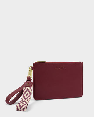 Hallie Wristlet Pouch Cherry