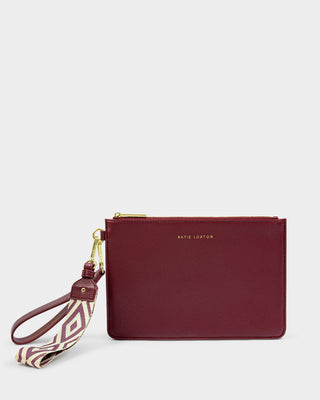 Hallie Wristlet Pouch Cherry