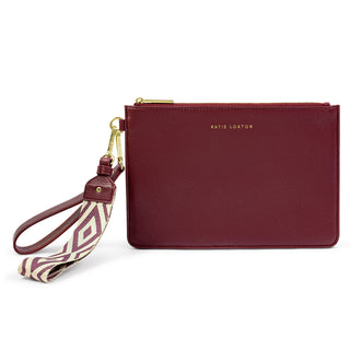 Hallie Wristlet Pouch Cherry