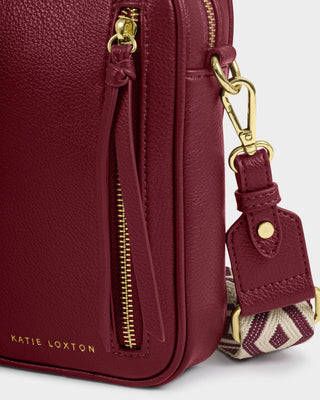 Hallie Small Crossbody Bag Cherry