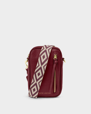 Hallie Small Crossbody Bag Cherry