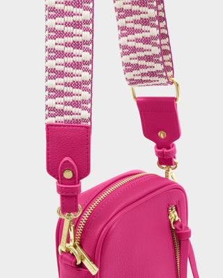 Hallie Small Crossbody Bag Fuschia