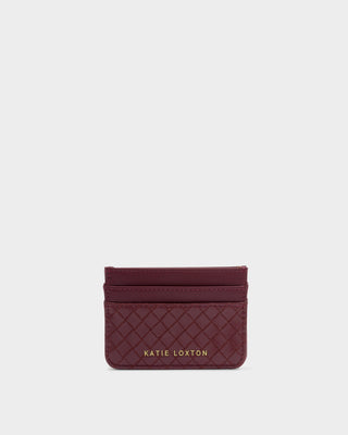 Nova Woven Texture Card Holder Cherry