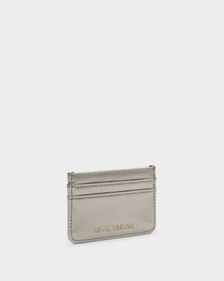 Nova Textured Patent Cardholder Pewter