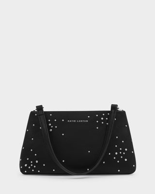 Nova Studded Wristlet Clutch Black