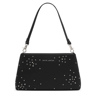 Nova Studded Wristlet Clutch Black