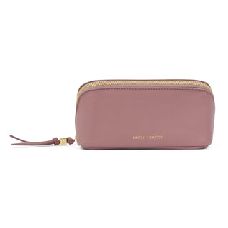 Fold-Out Mirror Makeup Bag Deep Rose