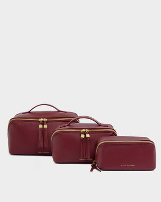 Soho Large Makeup/Wash Bag Cherry
