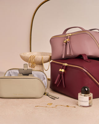 Soho Large Makeup/Wash Bag Deep Rose