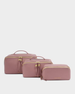 Soho Large Makeup/Wash Bag Deep Rose