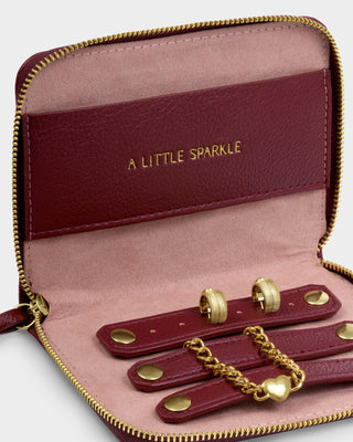 Jewellery Travel Case A Little Sparkle Cherry
