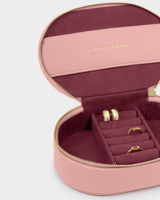 Oval Jewellery Box A Little Sparkle Rose Pink