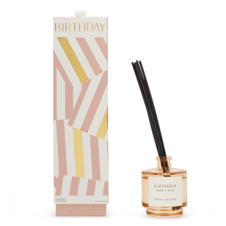 Sentiment Reed Diffuser Birthday Peach Rose & Sweet Mandarin