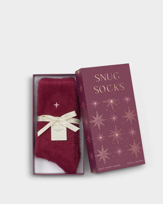 Gift Boxed Fluffy Socks Star Cherry