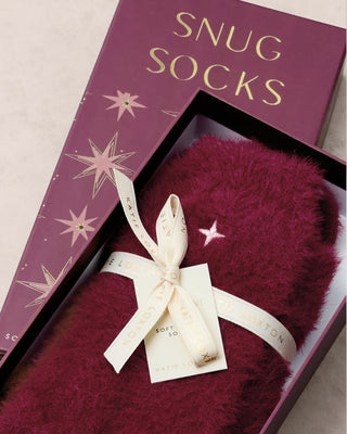 Gift Boxed Fluffy Socks Star Cherry