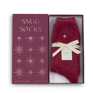 Gift Boxed Fluffy Socks Star Cherry