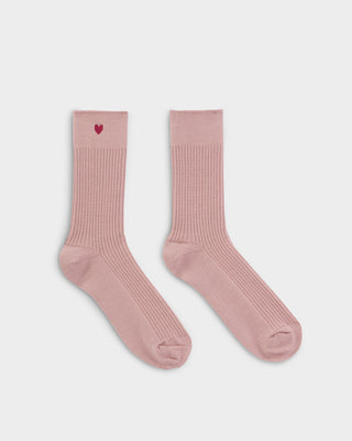 Gift Boxed Socks Heart Blush Pink