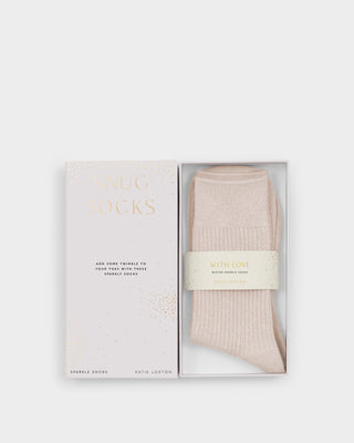 Gift Boxed Sparkle Socks Pink