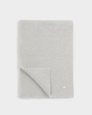 Sequin Scarf Pale Grey