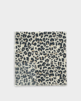 Printed Scarf Leopard Ecru/Black