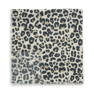 Printed Scarf Leopard Ecru/Black