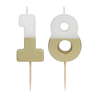 Luxe Milestone Candle Number 18