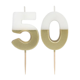 Luxe Milestone Candle Number 50