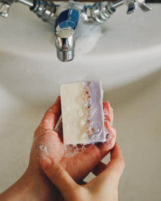 Lavender Mandarin Coriander & Cedar Salt Soap