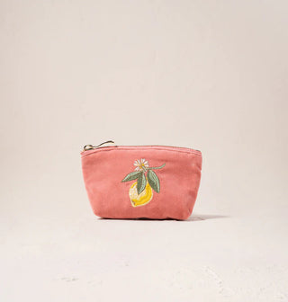 Lemon Blossom Coin Purse - Coral