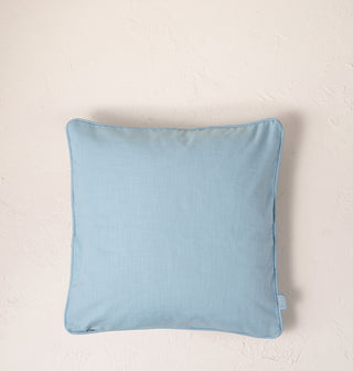 Lemon Blossom French Blue Cushion - French Blue