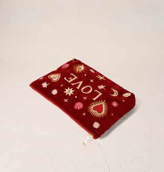 Love Charm Rouge Velvet Everyday Pouch