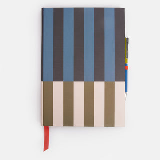 Stripe Slim Casebound Notebook & Pen
