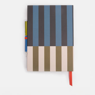 Stripe Slim Casebound Notebook & Pen