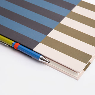 Stripe Slim Casebound Notebook & Pen