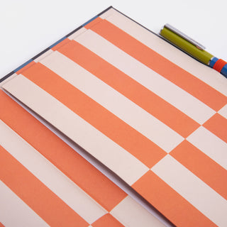 Stripe Slim Casebound Notebook & Pen