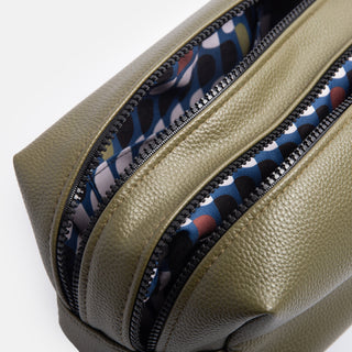 Dark Green Large Travel Wash Bag