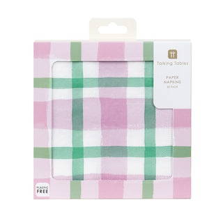 Mellow Napkin 33Cm Lilac & Green Fsc Mix